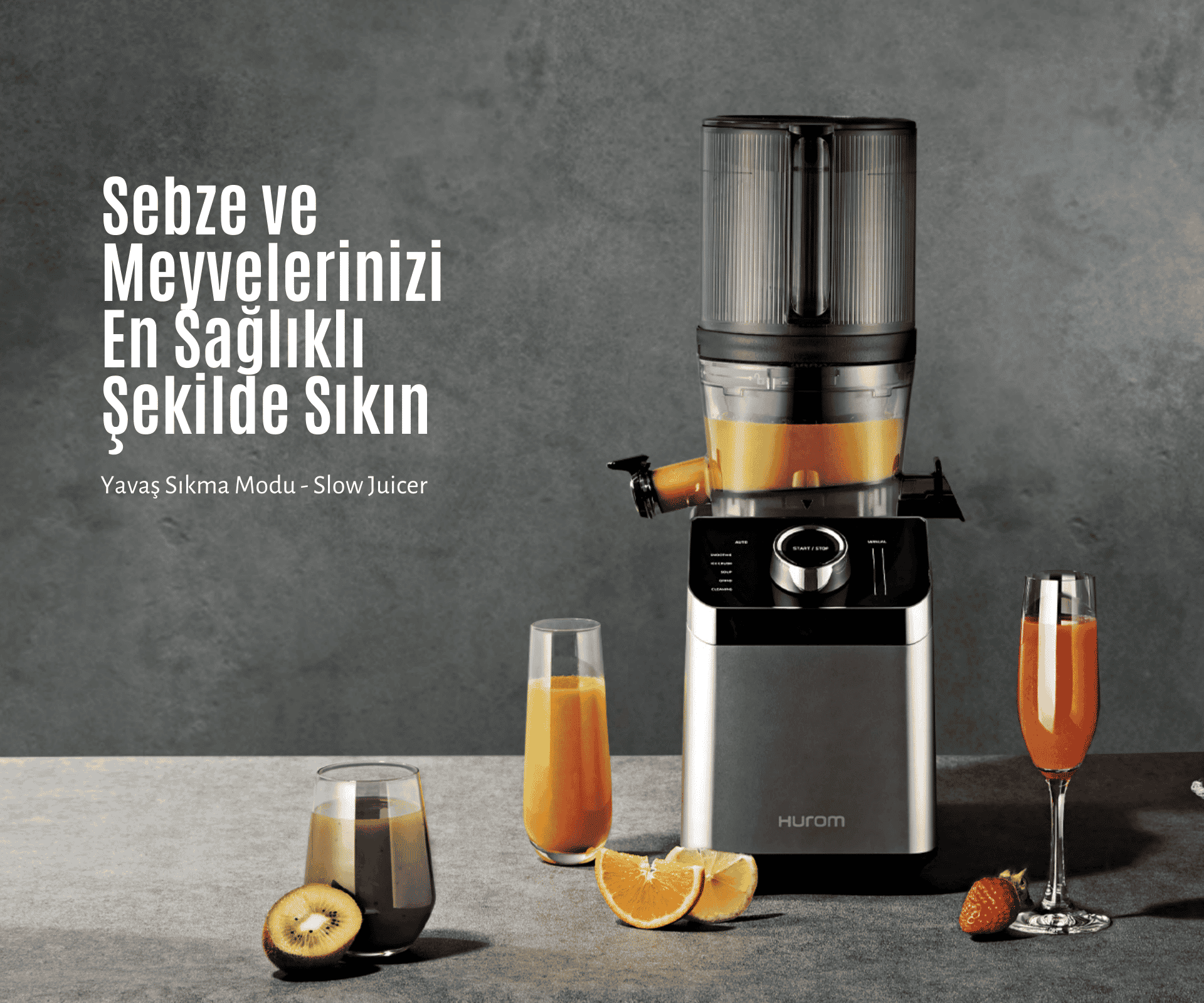 Hurom M100 Katı Meyve Sıkacağı ve Blender