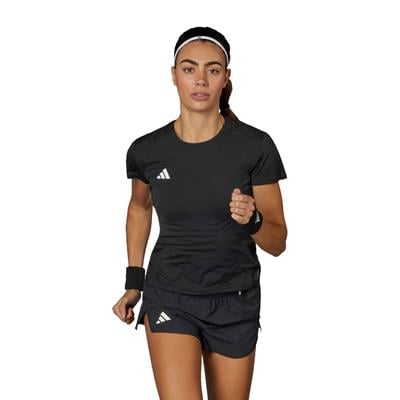 Adidas Adizero E Tee Kadın Siyah Koşu Tişörtü