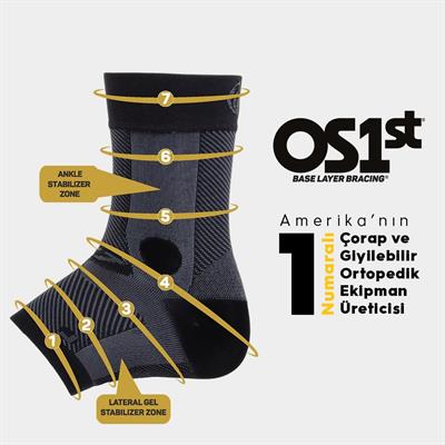 AF7 Ayak Bilek Desteği Siyah