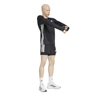 Adi̇das Adizero 2i1 Erkek Siyah Koşu Şortu