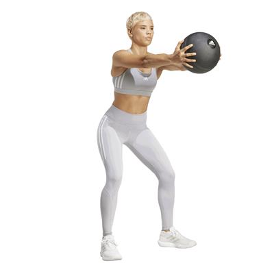 Adidas Mat Mix Legging Kadın Gri Koşu Taytı