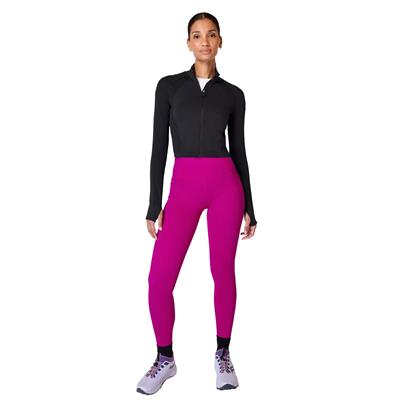 Athlete Crop Seamless Workout Zip Up Kadın Koşu Ceketi