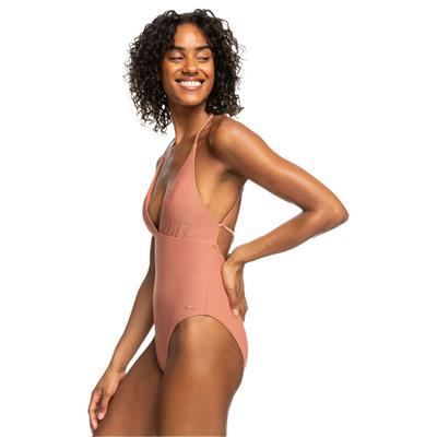 Roxy Coconut Crew Strappy Kadın Mayo - Cedar Wood