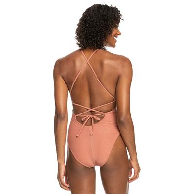 Roxy Coconut Crew Strappy Kadın Mayo - Cedar Wood