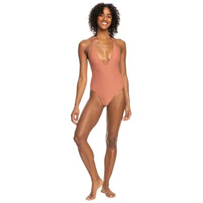 Roxy Coconut Crew Strappy Kadın Mayo - Cedar Wood