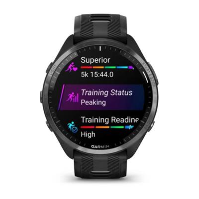 Garmin Forerunner 965 Akıllı Koşu Saati- Karbon Gri DLC Titanyum - Siyah | Gri