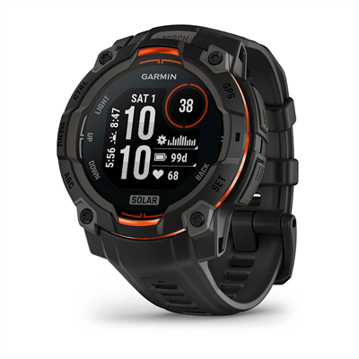 Garmin Instinct 3 – 45 mm, Solar – Siyah