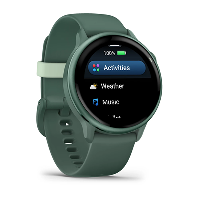 Garmin vivoactive 6 Akıllı Saat - Metalik Jasper Yeşili