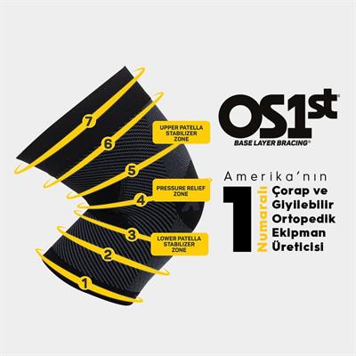 KS7 Performans Diz Koruyucu Siyah