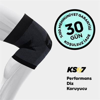 KS7 Performans Diz Koruyucu Siyah