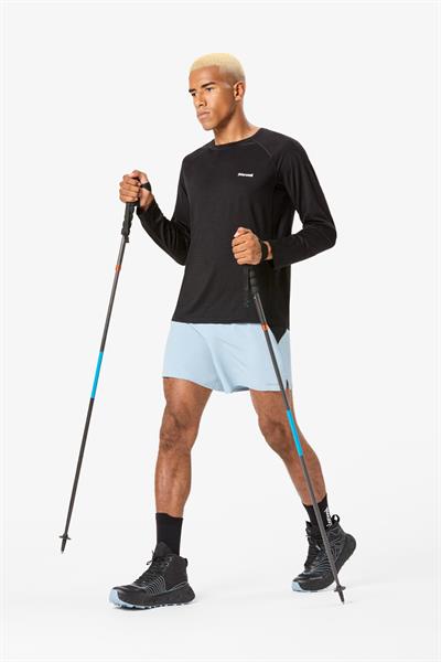 NNormal Mens Merino Long Sleeve Erkek Koşu Tişörtü - Siyah