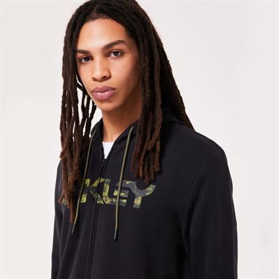 Oakley Teddy Full Zip Hoodie Kapşonlu Sweatshirt FOA403057 03K Black Tiger Mint Camo