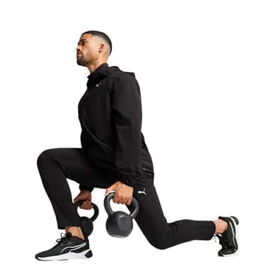 Puma M Tad Tech Woven Full Zip Erkek Siyah Koşu Ceketi