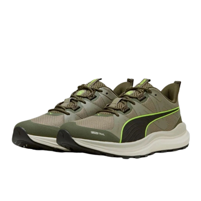 Puma Reflect Lite Trail Erkek Yeşil Yol Koşusu Ayakkabısı