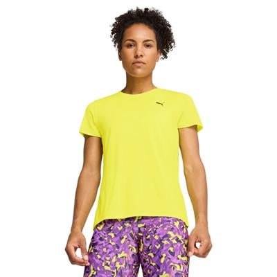 Puma Tad Essential Crew Kadın Sarı Koşu Tişört