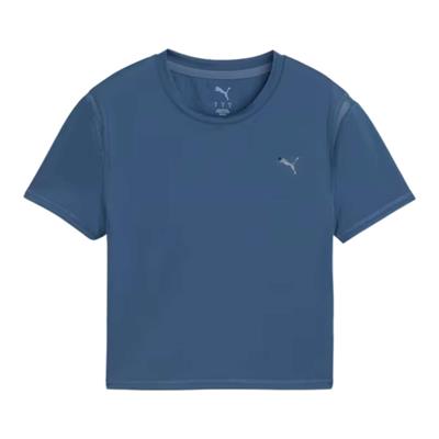 Puma W Puma Shape Baby Tee Kadın Mavi Koşu Tişört