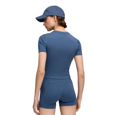Puma W Puma Shape Baby Tee Kadın Mavi Koşu Tişört