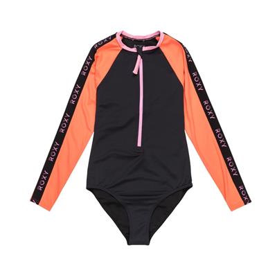 Roxy Colorblock Onesie Kız Çocuk Siyah Likra