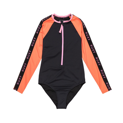 Roxy Colorblock Onesie Kız Çocuk Siyah Likra