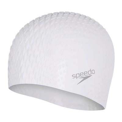 Speedo Bubble Active Yüzücü Bonesi - Beyaz