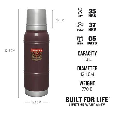 Stanley 1.1LT Milestones Vac 1940 Bordo Termos