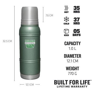 Stanley 1.1LT Milestones Vac 1940 Yeşil Termos