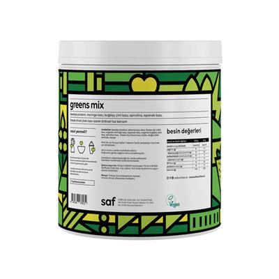 Saf Protein Superfood Mix Greens Bitkisel Protein Tozu (360 g)