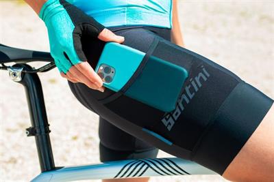 Santini (0M1075c3gravl) Gravel  Askılı Kısa Tayt  