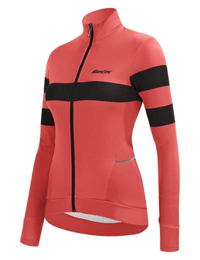 Santini Coral Bengal Kadın Termal Kışlık Bisiklet Forması 2W216175CORALBENG