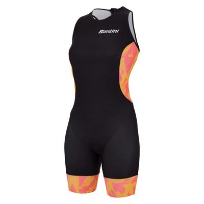 Santini FLOW Kadın Kolsuz Trisuit Arka Fermuarlı 9C776GTRFLOW