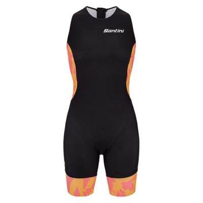 Santini FLOW Kadın Kolsuz Trisuit Arka Fermuarlı 9C776GTRFLOW