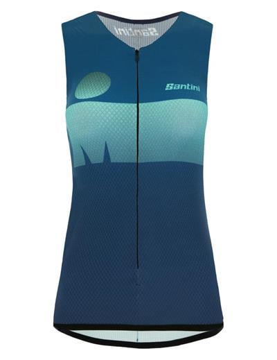 Santini Ironman Audax Design Tritop For Lady Kadın Triathlon Atlet 9I6500AUDAX