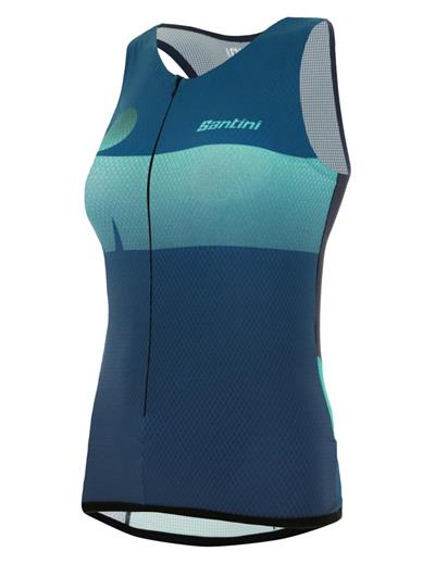Santini Ironman Audax Design Tritop For Lady Kadın Triathlon Atlet 9I6500AUDAX