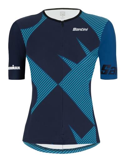 Santini Ironman Sleeved Tritop Kadın Triathlon Üst Forma 9I65SS00CUPIO Water