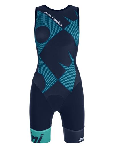 Santini X Ironman Büyük Beden Kadın Trisuit Towergelpad 9I776IMGCUPIO