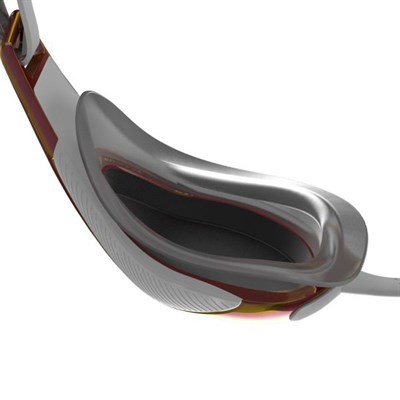 Speedo Fastskin Hyper Elite Mirror Yüzücü Gözlüğü - Beyaz/Altın
