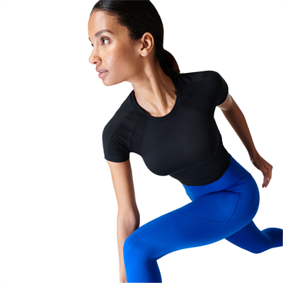 Sweaty Betty Athlete Crop Seamless Workout Koşu Atleti