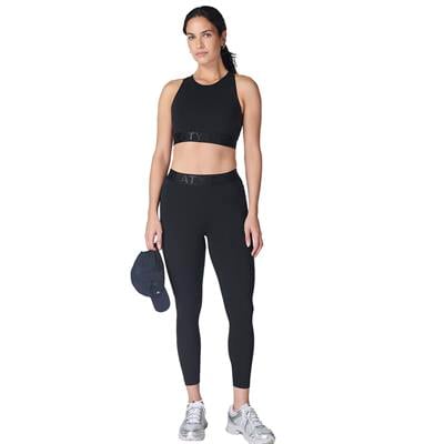 Sweaty Betty Kadın Koşu Tayt Power 7/8 Elastic Waist Gym Leggings Siyah