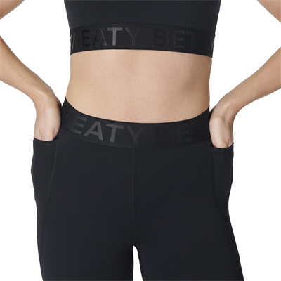 Sweaty Betty Kadın Koşu Tayt Power 7/8 Elastic Waist Gym Leggings Siyah