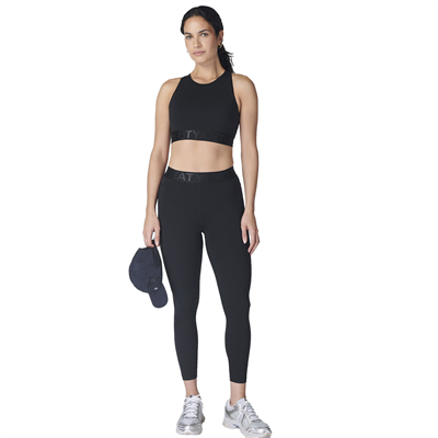 Sweaty Betty Kadın Koşu Tayt Power 7/8 Elastic Waist Gym Leggings Siyah
