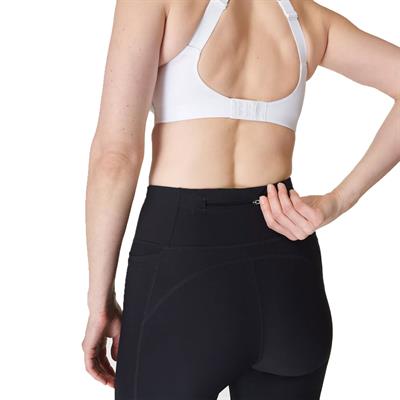 Sweaty Betty Zero Gravity 7/8 Illuminate Run Kadın Siyah Koşu Taytı