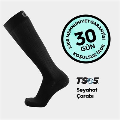 TS5 Seyahat Çorabı Siyah
