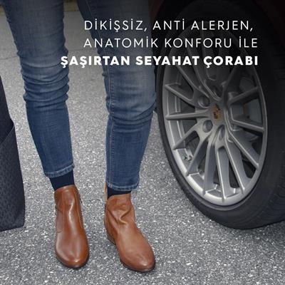 TS5 Seyahat Çorabı Siyah