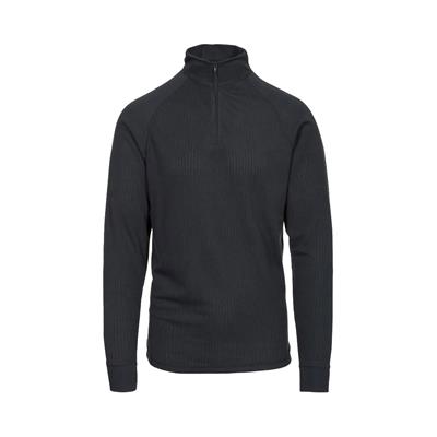 Trespass Wise360 - Adults 1/2 Zip Baselayer Top Unisex Siyah İçlik Üst