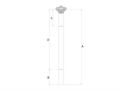 Zipp Service Course 20 Offset  Sele Borusu B2 350MM