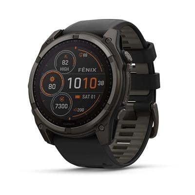 Garmin Fenix 8 – 51 mm Solar Sapphire Karbon gri DLC Titanyum GPS Akıllı Saat