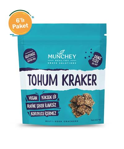 Munchey Deniz Tuzlu Tohum Kraker 6lı Paket