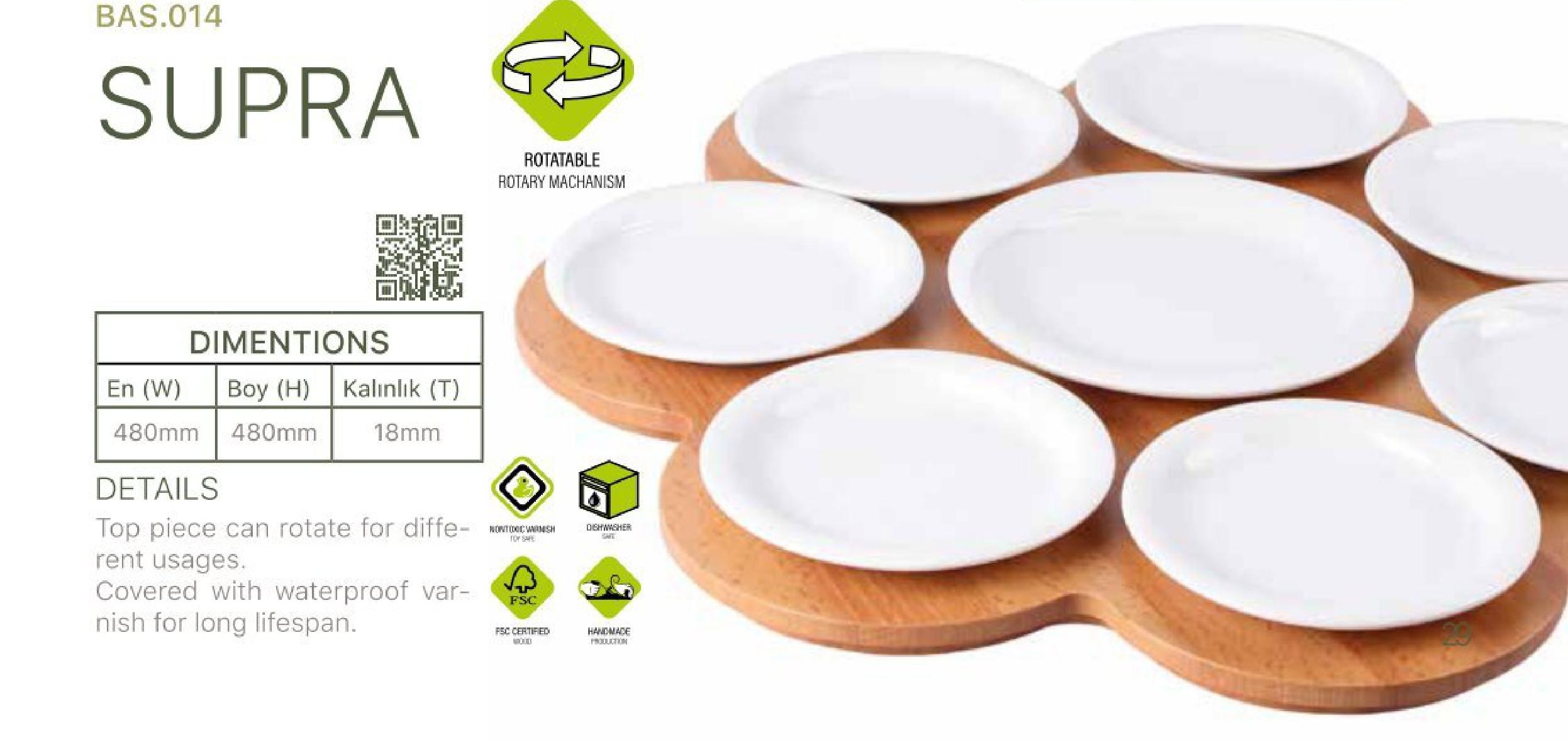 rotating wooden serving tray, SUPRA turntable board, wooden lazy Susan, handcrafted rotating platter, stylish wooden server, functional food tray, wood turntable tray, rustic charcuterie board, elegant snack spinner, natural kitchen accessory, artisan wood tray, multi-directional wood tray