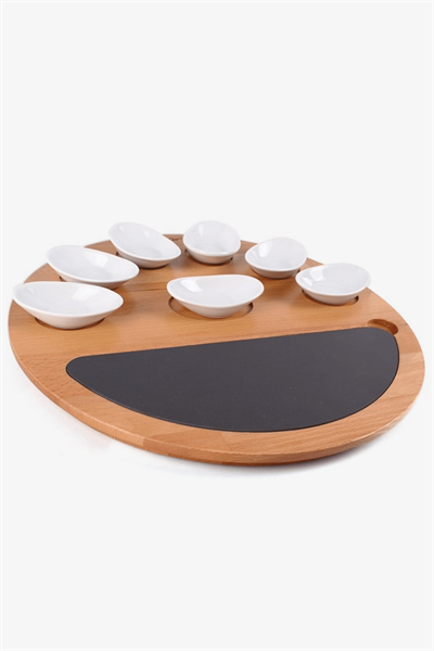 Smile Tek Kişilik Kahvaltı Sunumuwooden+KS.001