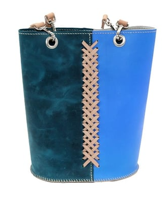 Aqua Marin Leather Bag